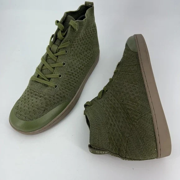 SUAVS Shoes Womens Size 9 Zilker Olive Green Knit High Top Lightweight Sneakers - Picture 8 of 15